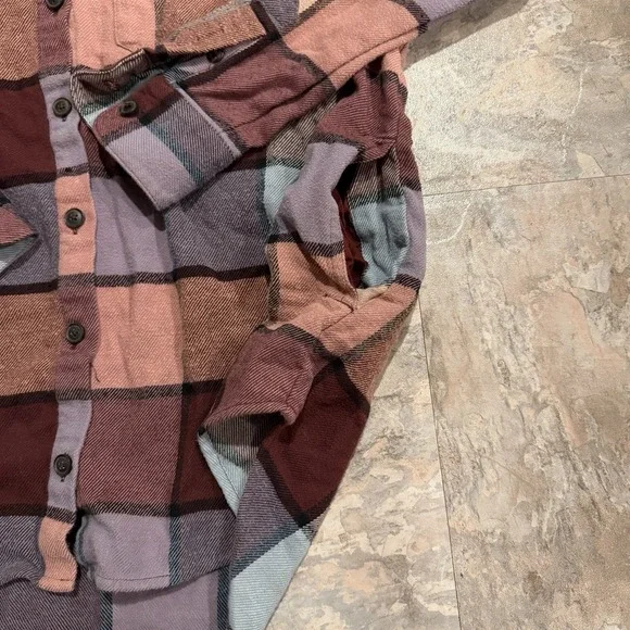 Madewell Flannel Shirt Jacket Womens XS Sunday Shacket Pockets Plaid Very Soft - Picture 2 of 7